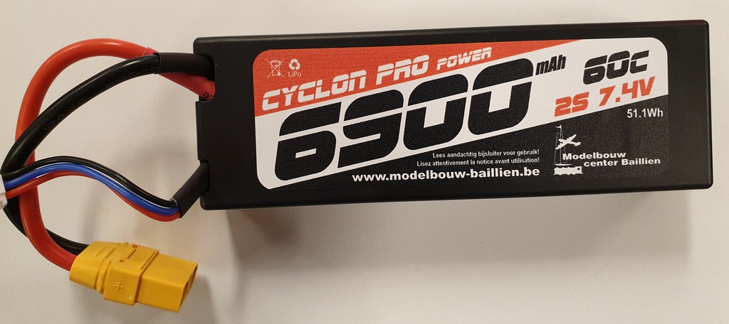 [ PROC-49126-X-PL ] Power Racing 60C - 6900Mah - 2S - 7,4V - XT-90 - Hard Case