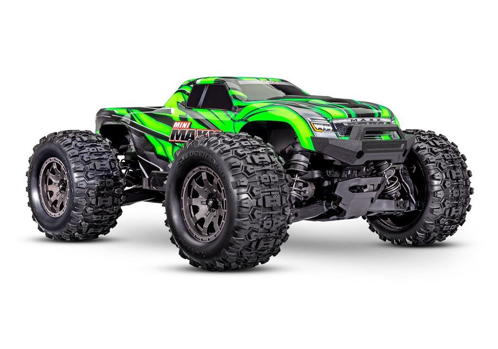 [ TRX-107154-1-GRN ] Traxxas Mini Maxx BL-2s Green incl battery & USB charger TRX107154-1 