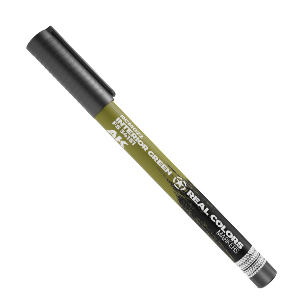 [ AKRCM022 ] Ak-interactive REAL COLORS MARKERS INTERIOR GREEN FS 34151