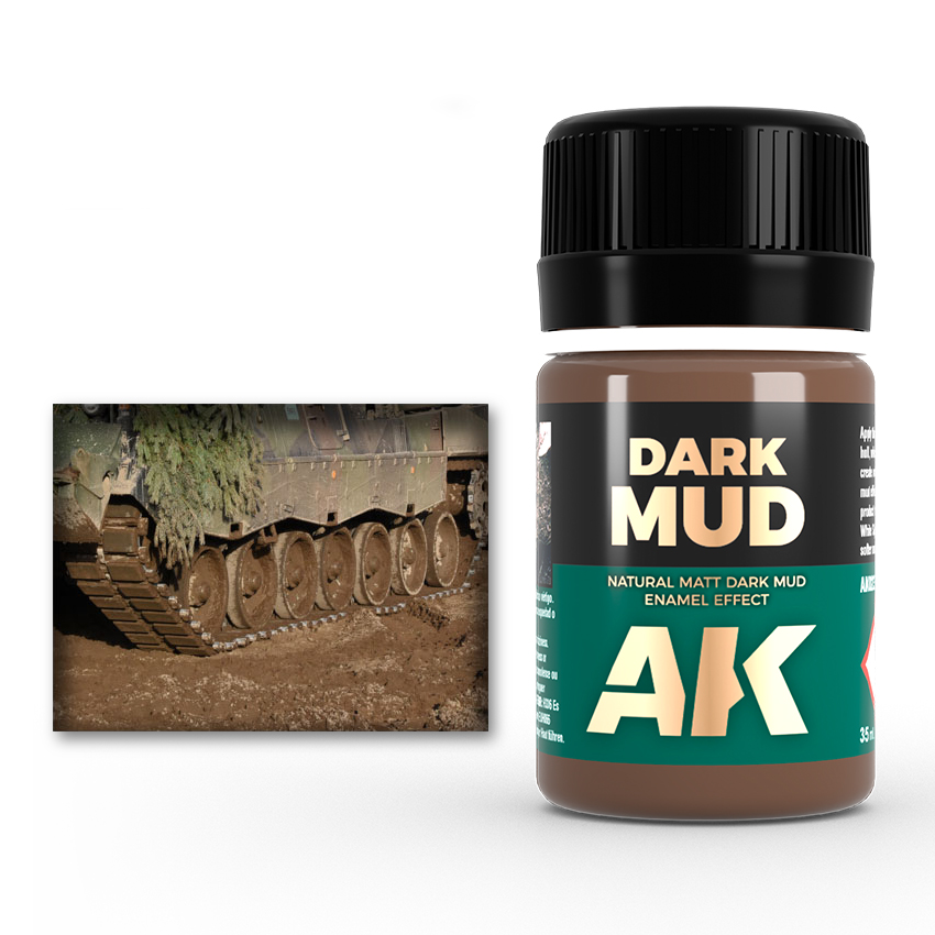 [ AK023 ] Ak-interactive Enamel effects DARK MUD EFFECTS 35ml