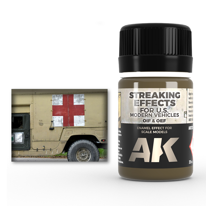 [ AK123 ] Ak-interactive Enamel effects STREAKING EFFECTS FOR OIF & OEF - US VEHICLES