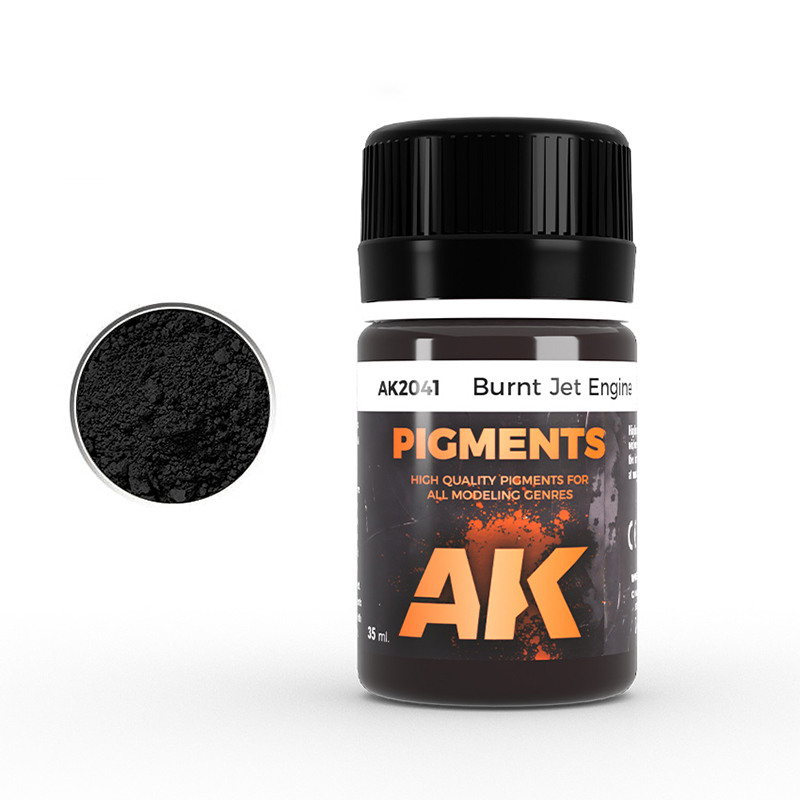 [ AK2041 ] Ak-interactive Enamel effects BURNT JET ENGINE PIGMENT 35ml