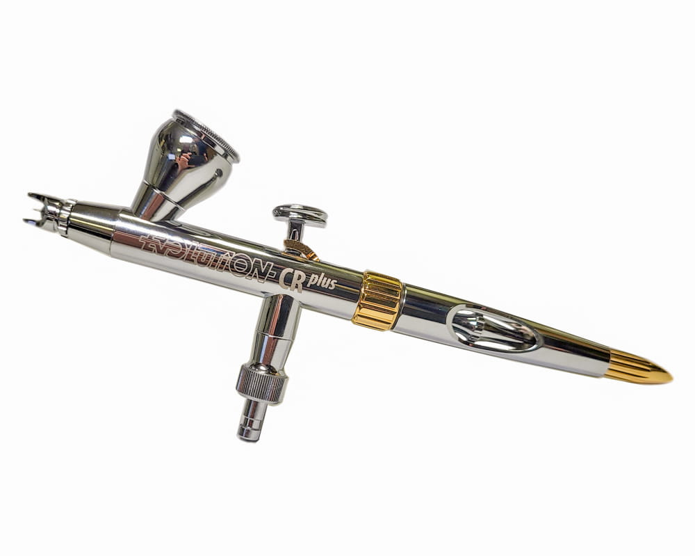 [ HS121233 ] Harder & Steenbeck evolution CR plus 2024 two in one, nozzle set 0.28 + 0.45mm fine line, cup 2ml + 5ml