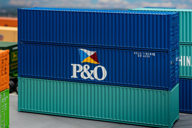 [ FAL182104 ] Faller 40' container "P&O" 1/87 HO
