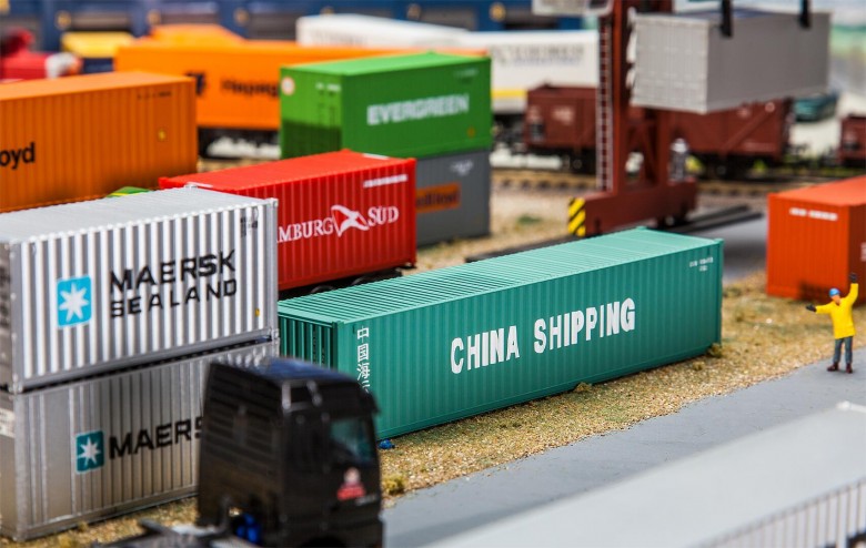 [ FAL180844 ] Faller 40' container "China shipping" 1/87 HO