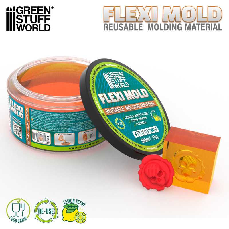 [ GSW5434 ] Green stuff world Flexi Mold - Reusable Molding Material