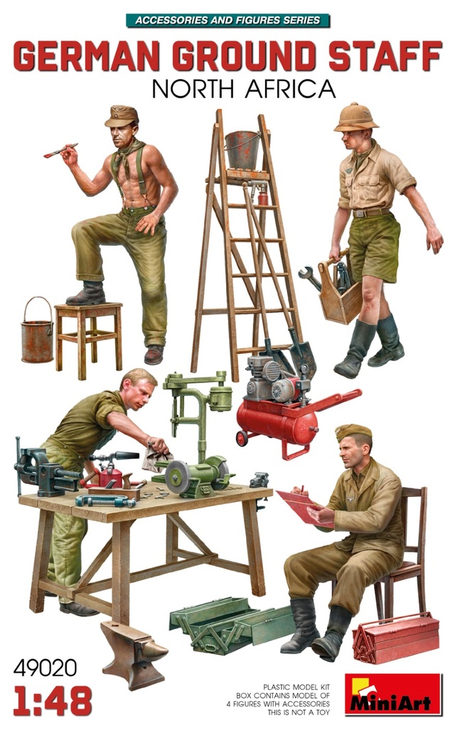 [ MINIART49020 ] Miniart German Ground Staff North Africa 1/48