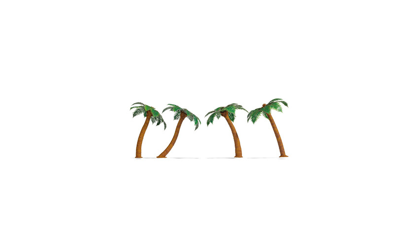 [ NO21973 ] Noch Palmbomen 4,5cm hoog - 4 stuks