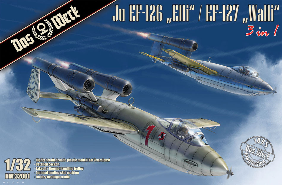 [ DW32001 ] Das werk Junkers Ju EF-126 „Elli“ / EF-127 „Walli“ (3 in 1) 1/32