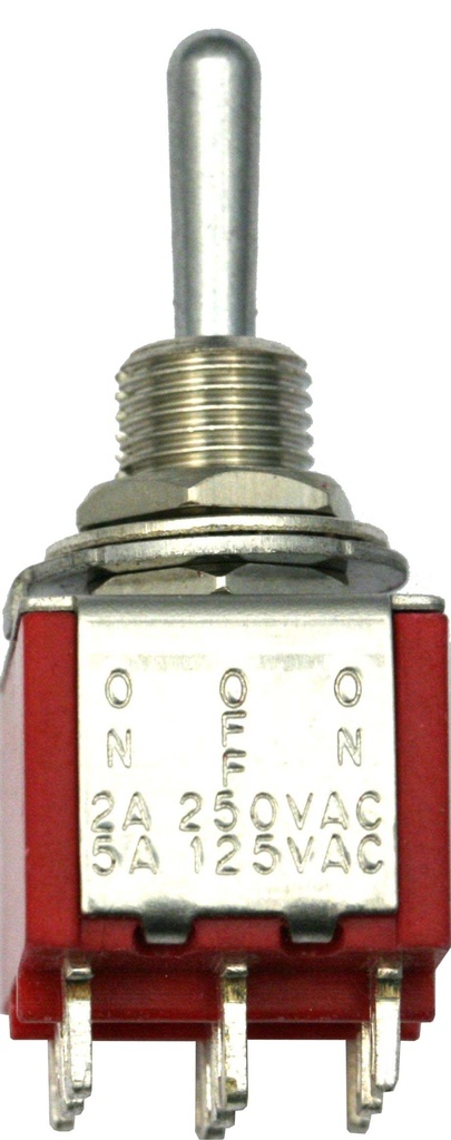 [ MU70733 ] Muldental 3-polige omschakelaar met middenstand 250 V / 2 A
