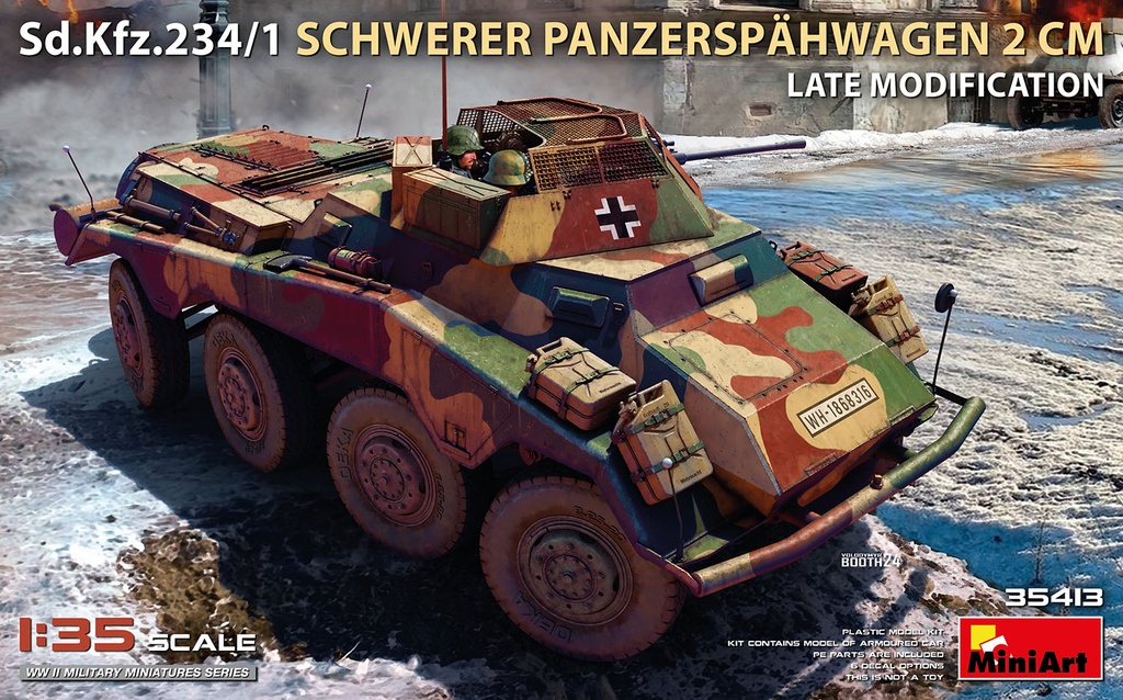 [ MINIART35413 ] SD.KFZ.234/1 Schwerer panzerspähwagen 2cm 1/35