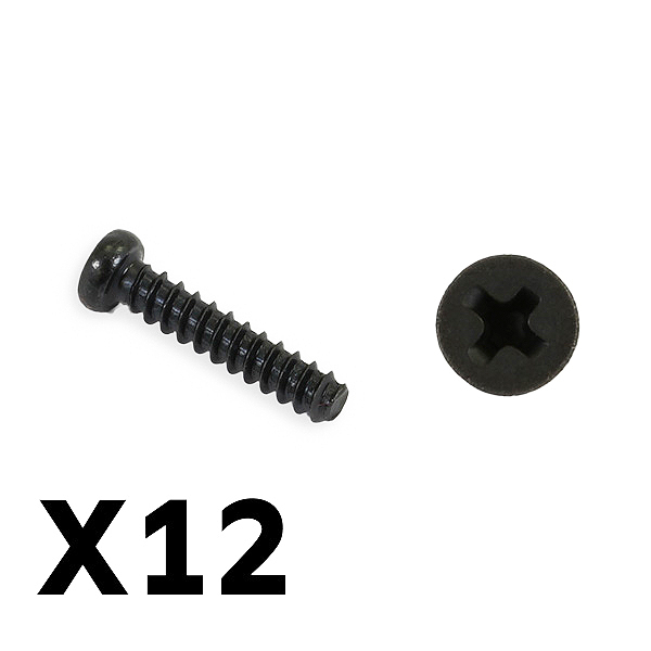 [ FTX9754 ] FTX TRACER PAN HEAD SELF TAPPING SCREWS PBHO2.6*12MM