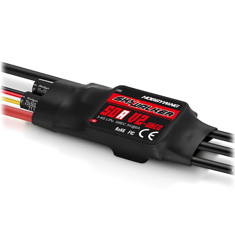 [ HW30216400 ] HOBBYWING SKYWALKER 50A 6S V2 SPEED CONTROL