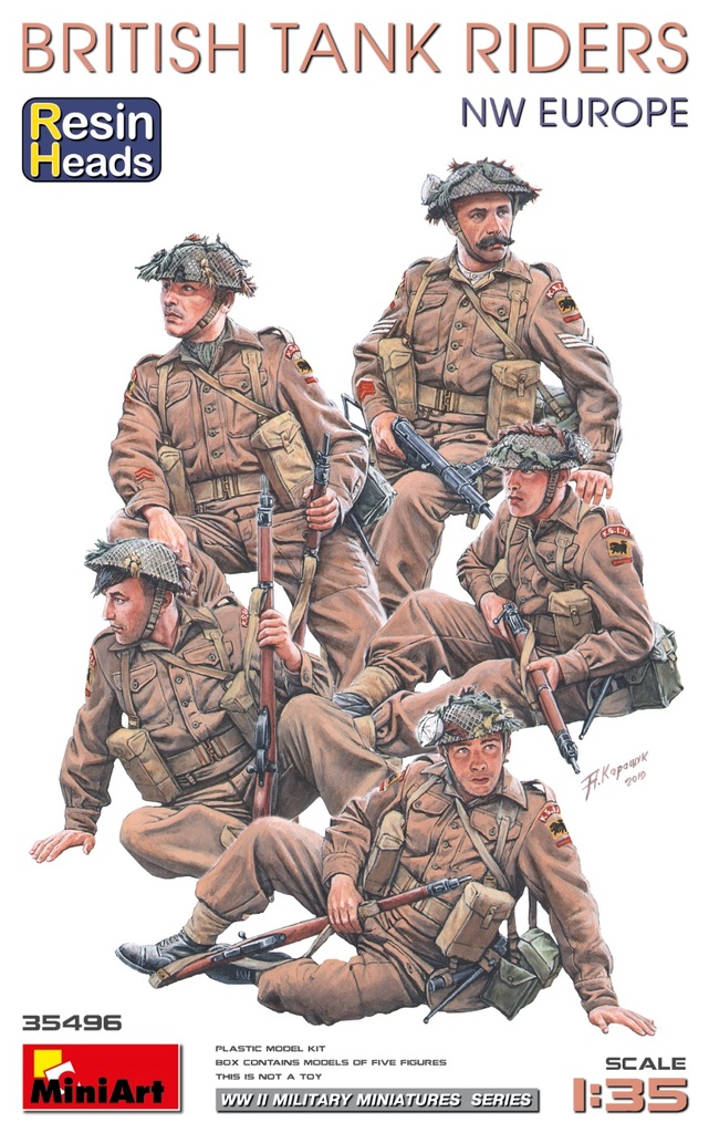 [ MINIART35496 ] Miniart British Tank Riders NW Europe 1/35