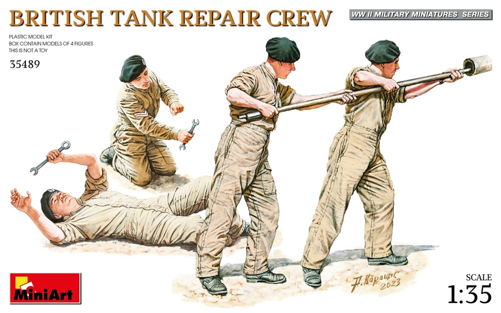 [ MINIART35489 ] British tank repair crew 1/35