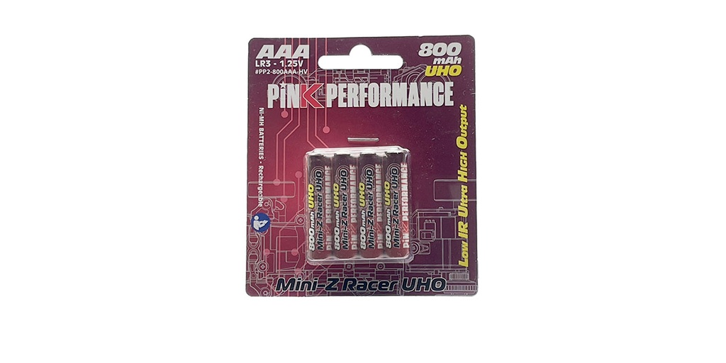 [ KPP2-800AAA ] Pink performance Batteries R3-AAA Ni-Mh 800Mah 4pcs