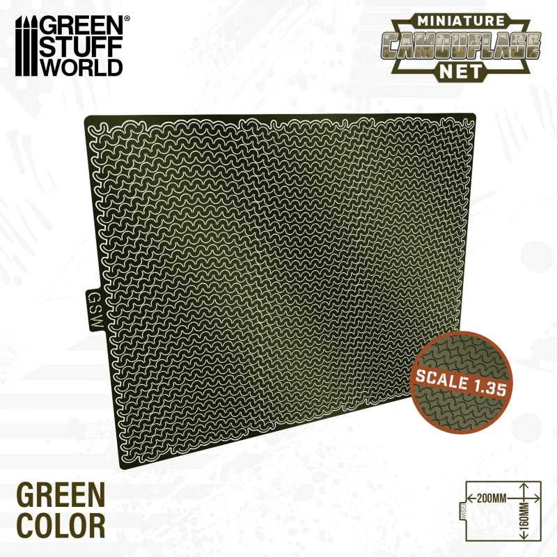 [ GSW13463 ] Green Stuuf World Miniatuur camouflagenetten groen 1:35