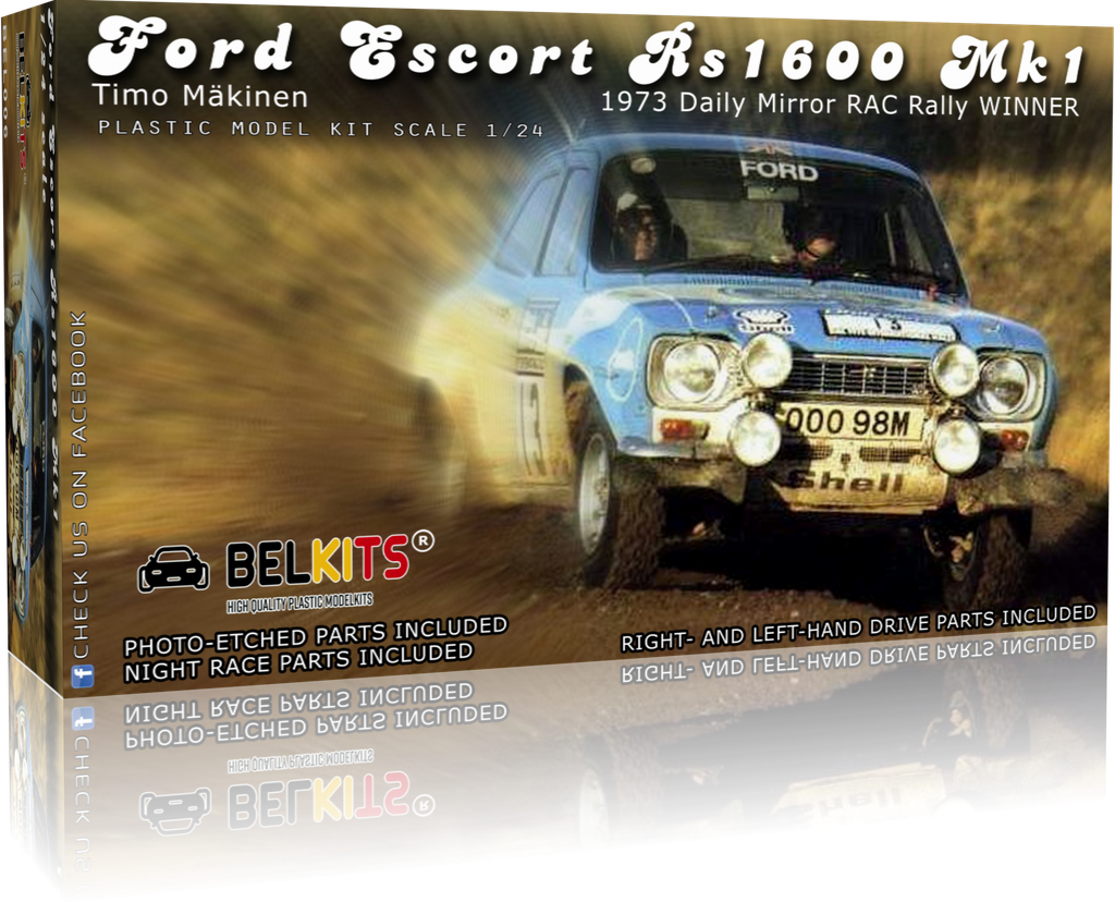 [ BEL-006 ] Belkits Ford Escort Mk.1 Makinen RAC Winner 1973 1/24