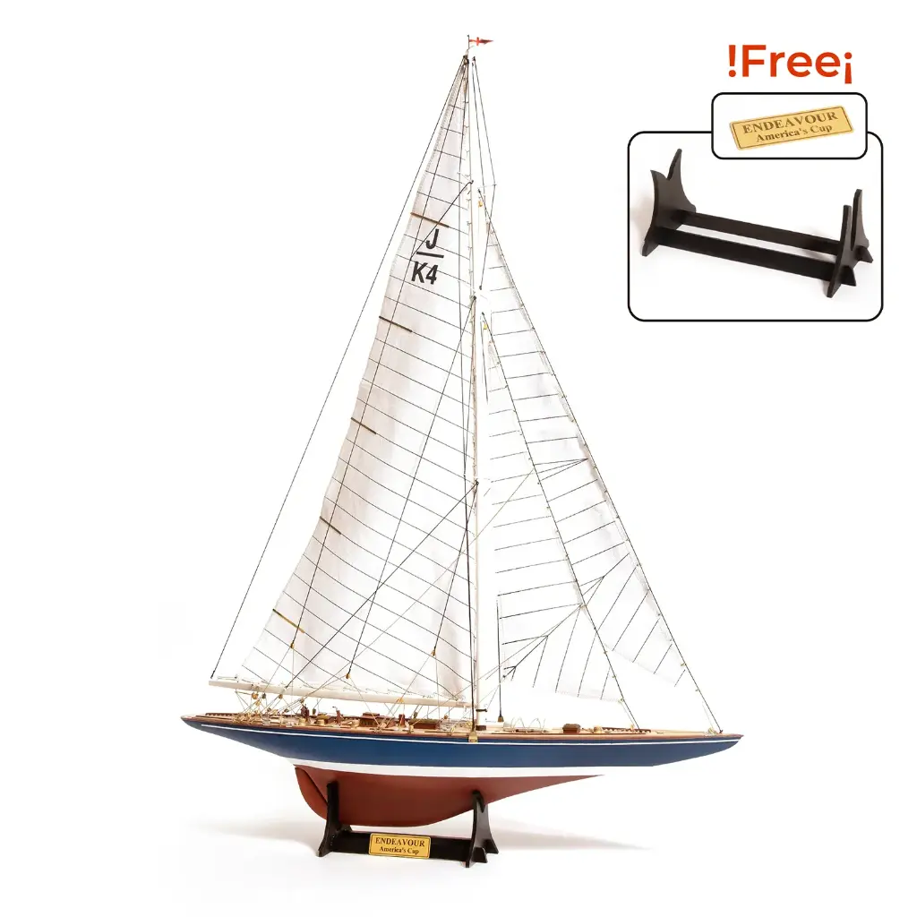 [ OCCRE12013] Endeavour Yacht Model  1934 America's Cup met standaard bootsteun