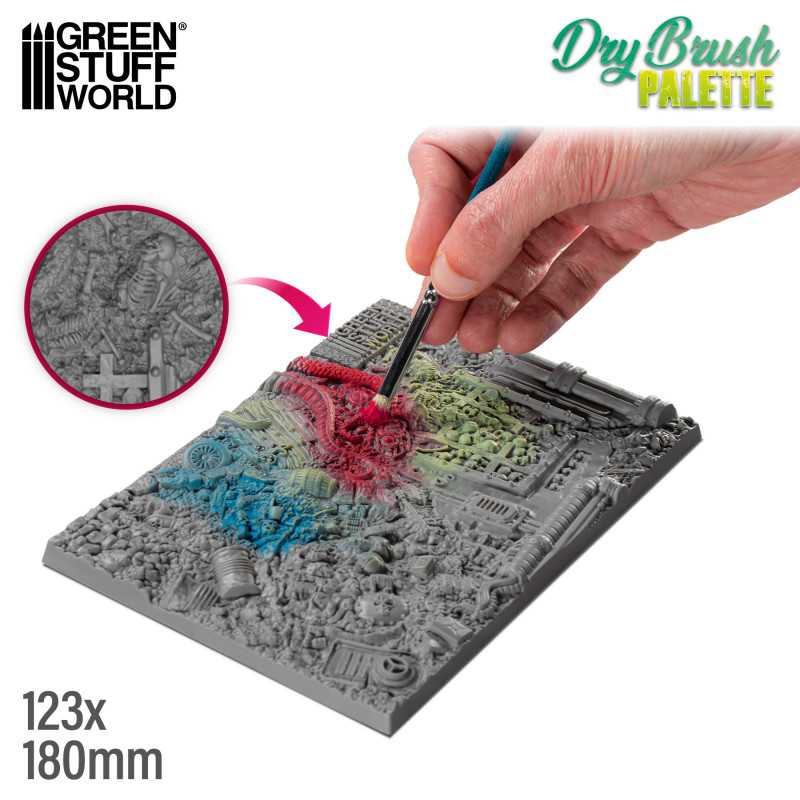 [ GSW6299 ] Green Stuff World Dry Brush Palette 