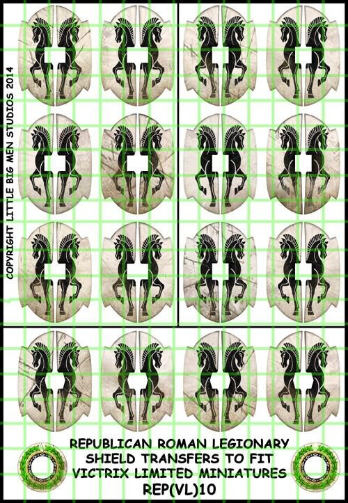 [ VICTRIXREP(VL)10 ] Victrix Republican roman legionary shield designs 10
