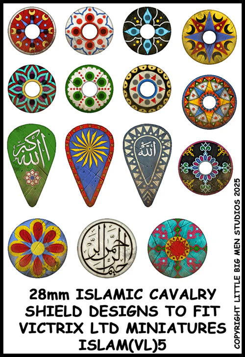 [ VICTRIXISLAM(VL)5 ] Victrix Islamic cavalry shield designs 5