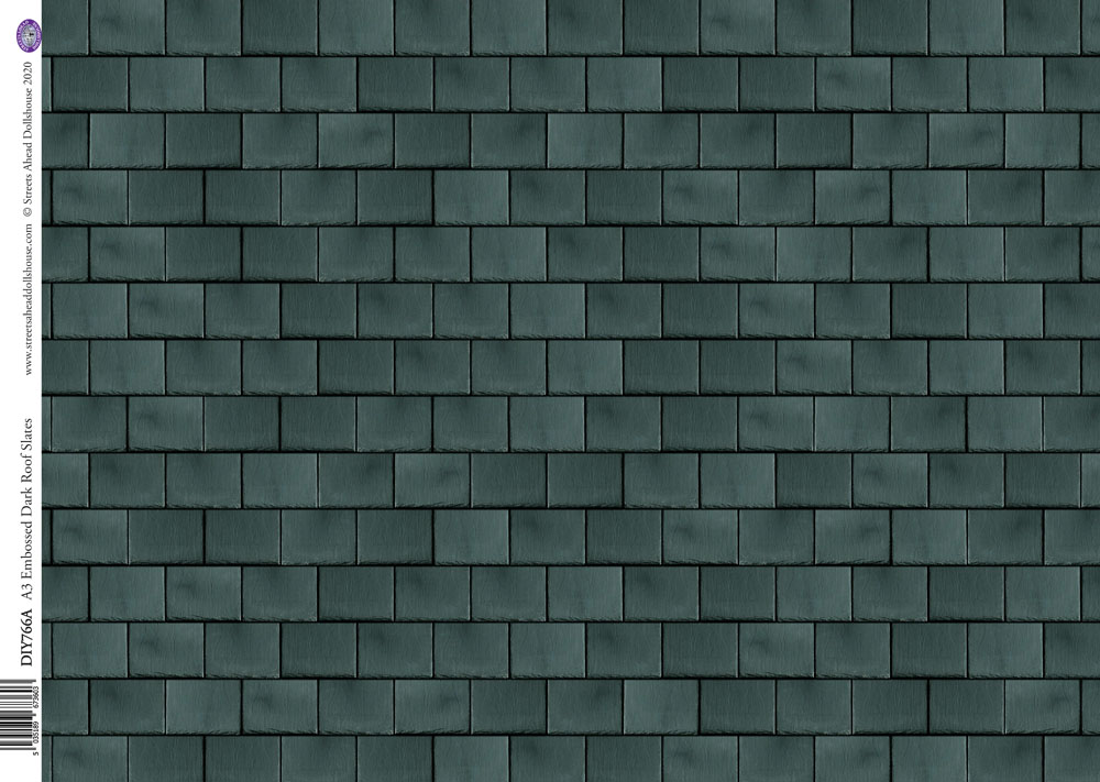 [ SADDIY766A ] Streets Ahead Dollshouse Donkere Dakleien Met Reliëf A3 30x40mm