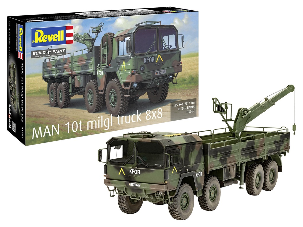 [ RE03367 ] Revell MAN 10t milgl truck 8x8 1/35
