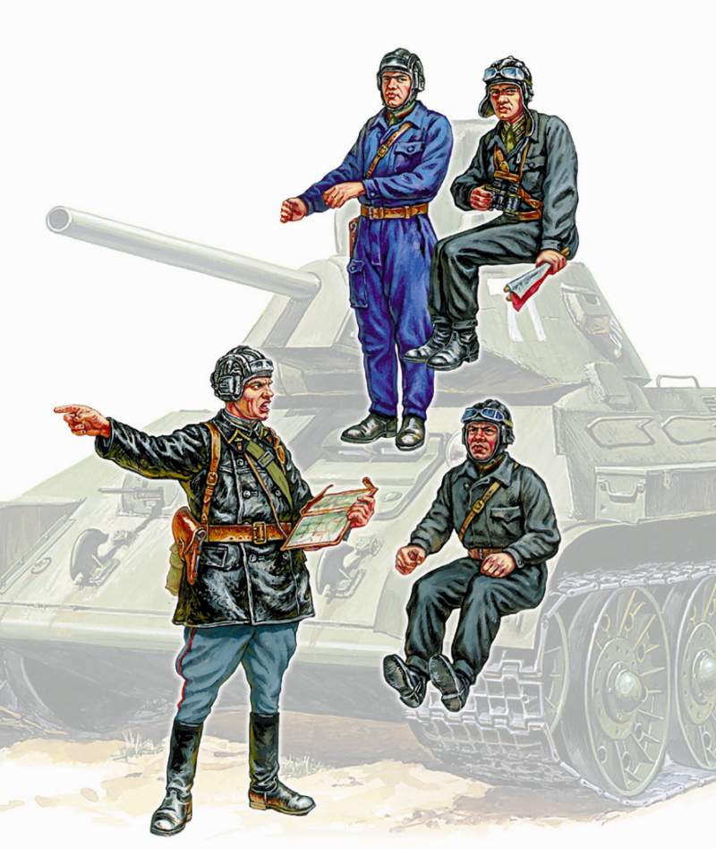[ ZVE3504 ] Zvezda Soviet Tank Crew WWII 1/35