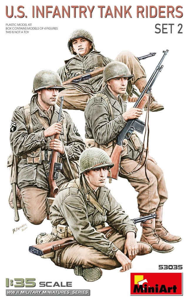 [ MINIART53035 ] Miniart U.S. Infantry Tank Riders Set 2 1/35