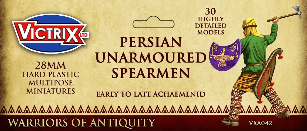[ VICTRIXVXA042 ] Persian Unarmoured Spearmen