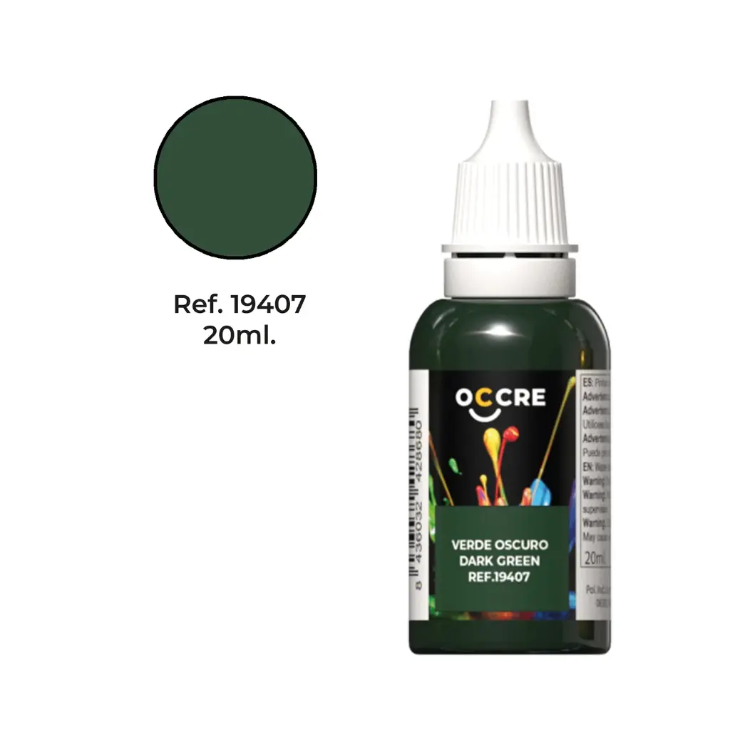 [ OCCRE19407 ] Occre Acrylic Paint Dark Green 20ml