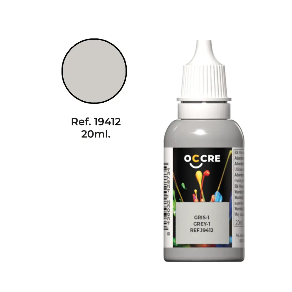 [ OCCRE19412 ] Occre Acrylic Paint Gray-1 20ml