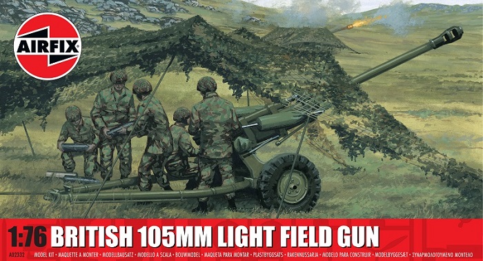 [ AIRA02332 ] Airfix British 105mm light field gun 1/76