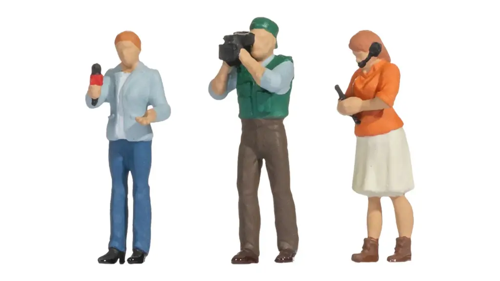 [ NO16605 ] Noch Grappige scènes "Reporter Team" 1/87