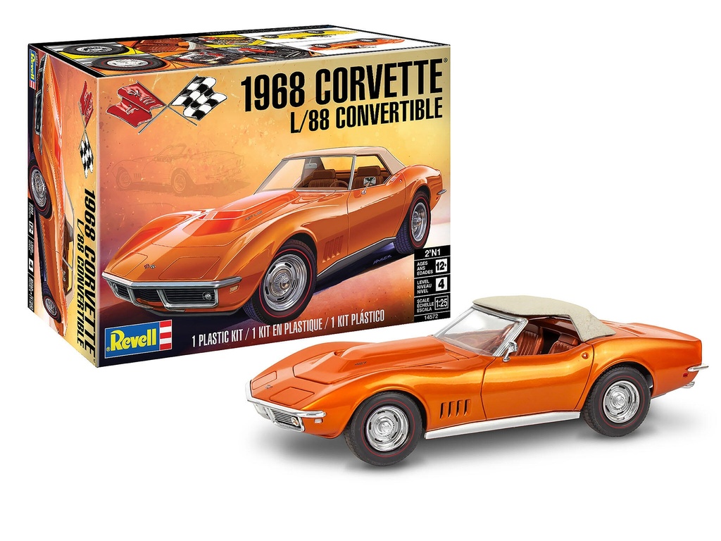 [ RE14572 ] Revell 1968 Corvette L/88 Convertible 1/25