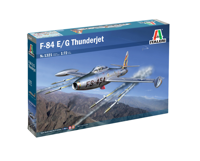 [ ITA-1321 ] Italeri F-84 E/G Thunderjet 1/72