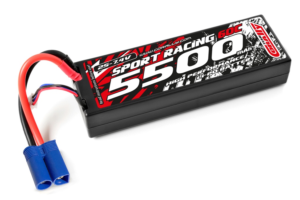 [ PROC-49125-EC5-PL ] Power Racing 60C - 5500Mah - 2S - 7,4V - EC-5 - Hard Case