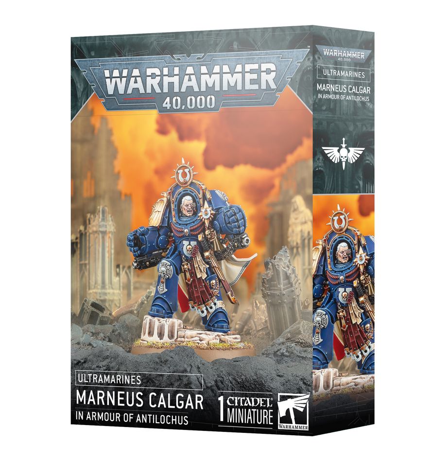 [ GW55-74 ] ULTRAMARINES: MARNEUS CALGAR IN ARMOUR OF ANTILOCHUS (Leverbaar vanaf 8/11)
