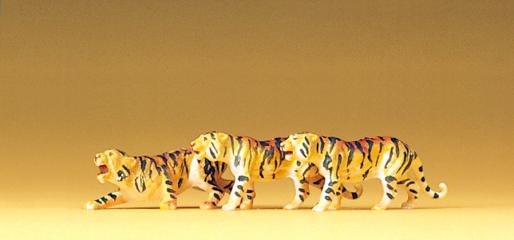 [ PRE20380 ] Preiser tigers  3 pcs 1/87  HO 