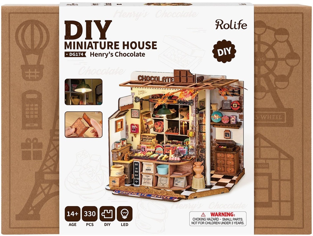 [ ROLIFEDG174 ] Rolife Henry's Chocolate DIY Miniature House 