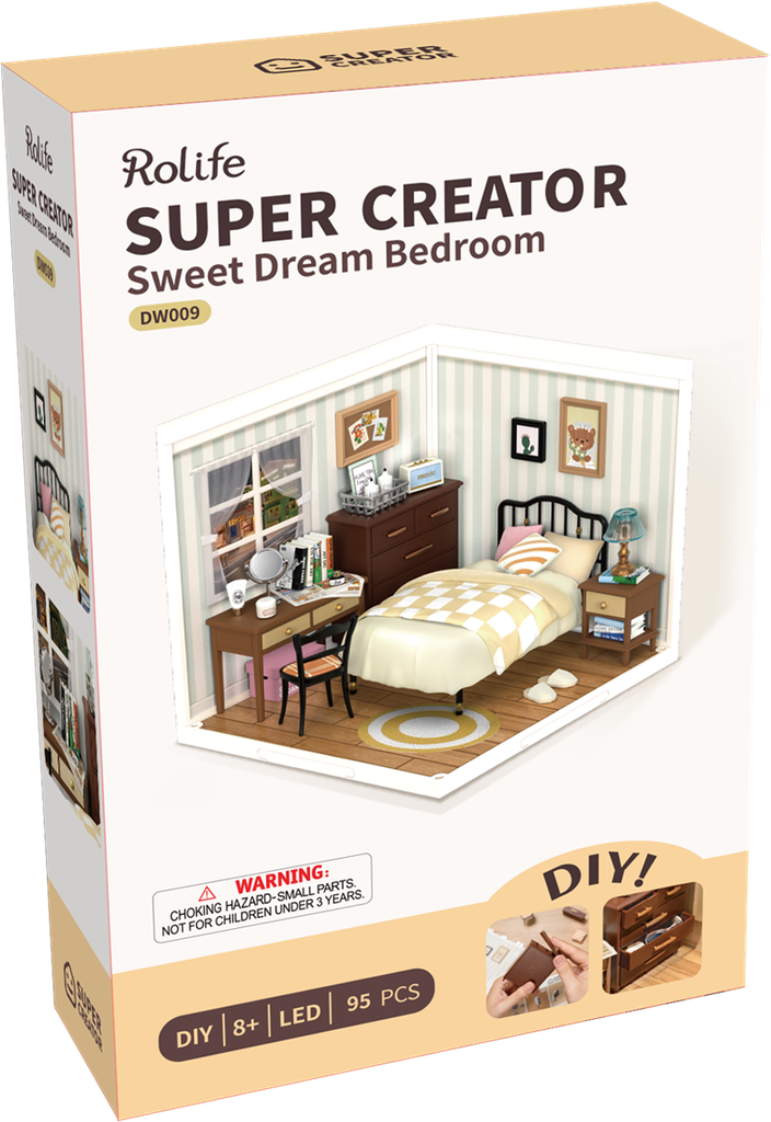 [ ROLIFEDW009 ] Rolife Super Creator Sweet Dream Bedroom 