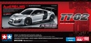 [ T47517 ] Tamiya Audi R8 LMS 2008 TT-02 (Silver Painted Body) 1/10