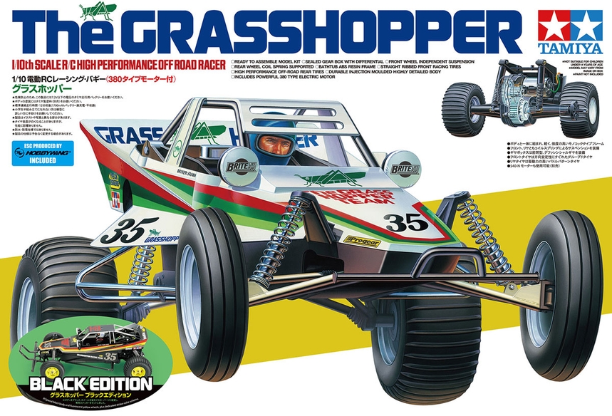 [ T47522 ] Tamiya The Grasshopper (Black Edition) 1/10