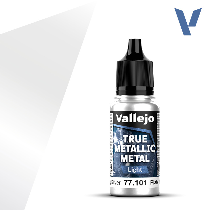 [ VAL77101 ] Vallejo True Metallic Metal Sterling Silver 18ml.