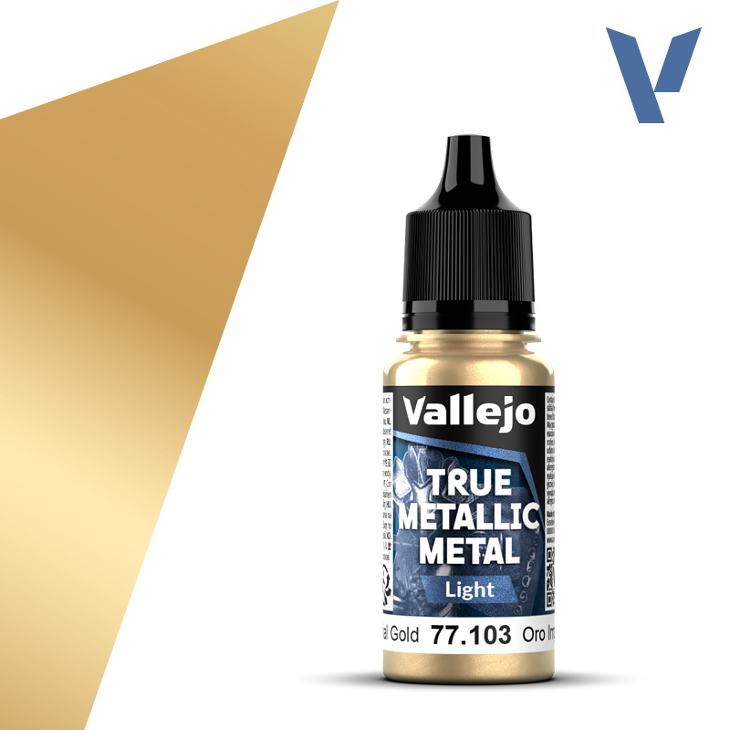 [ VAL77103 ] True Metallic Metal Imperial Gold 18ml.