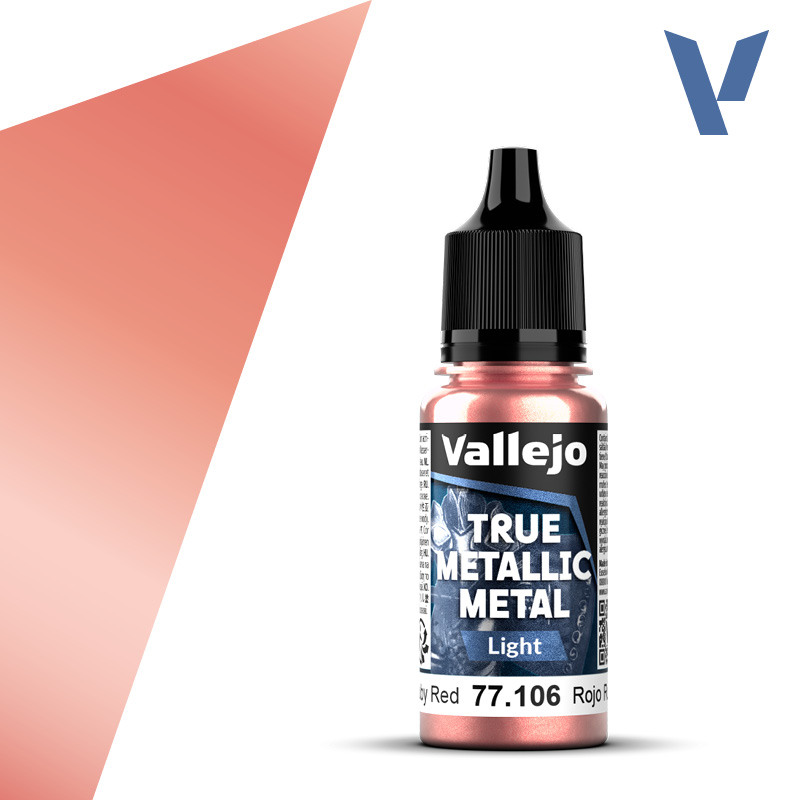 [ VAL77106 ] True Metallic Metal Ruby Red 18ml.