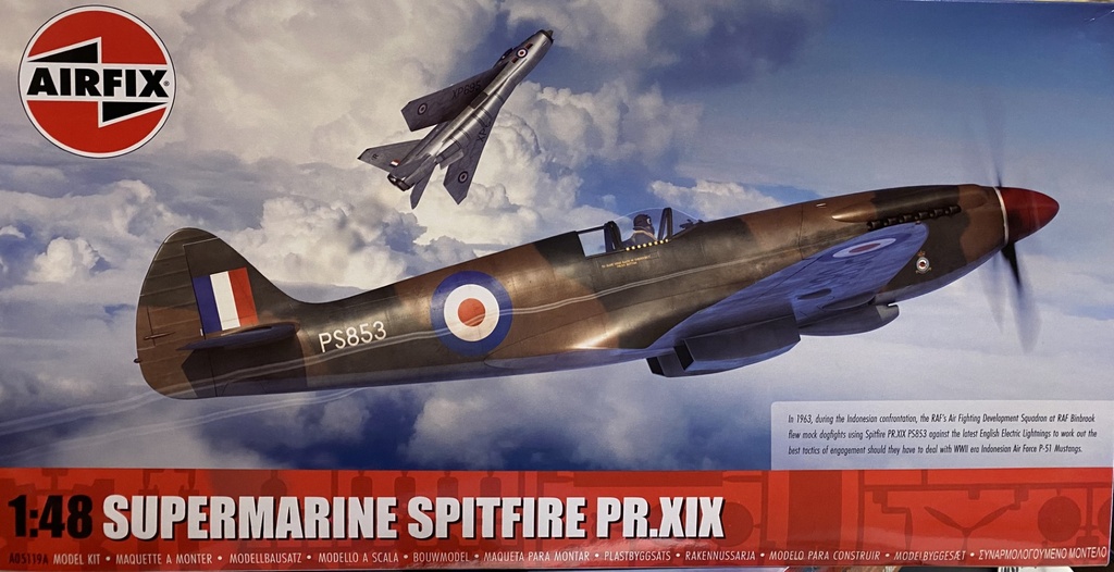 [ AIRA05119A ] Airfix Supermarine Spitfire PR.XIX 1/48