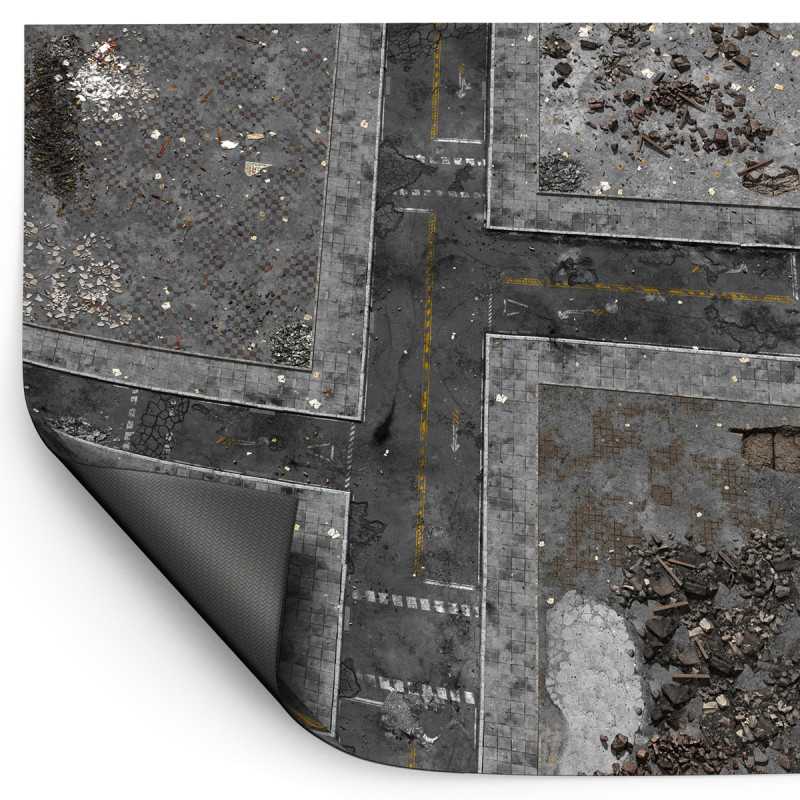 [ GSW6351 ] Green stuff world Neoprene Wargame Mat 44x60" (152.5 x 112cm) Ground Zero District