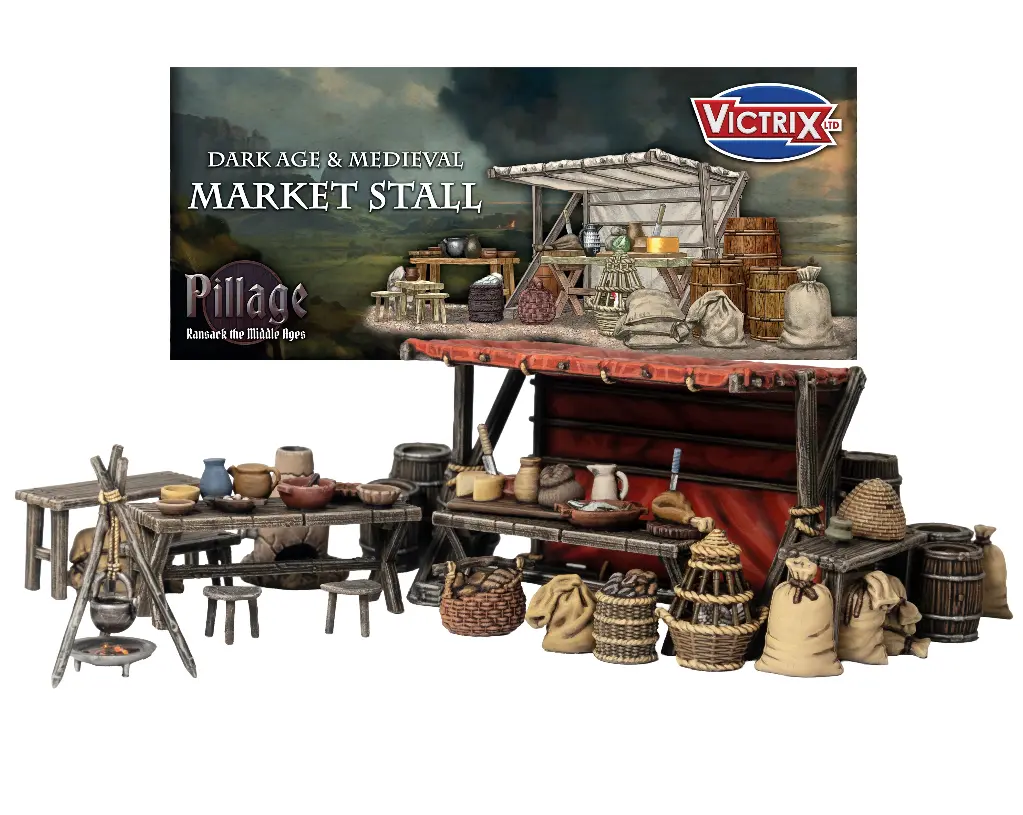 [ VICTRIXVXE008 ] MARKET STALL (Medieval & Dark Ages)